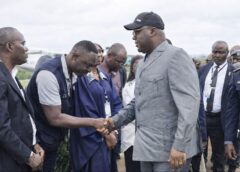 RDC/ Mission d’itinérance au Kwilu : accueil du Président de la République à Kikwit