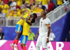 Coupe du monde : battu 0 but à 1par la Colombie , le Ghana est le dernier pays africain a être débarqué en 16ème de finale