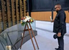 JB Mpiana au Mémorial du GENECOST avant sa prestation à ACCORD Arena
