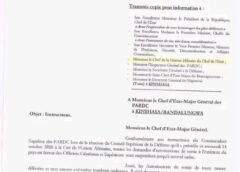 RDC : Tous les Généraux des FARDC interdits de sortie en dehors du pays.